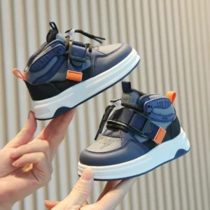 Stylish and durable high-top kids' sneakers with comfortable fit and trendy design, Eid special