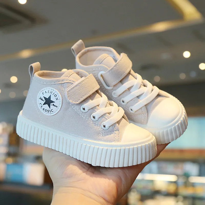 Kids High-Top Canvas Sneakers – Stylish & Comfortable Baby Shoes - Image 5