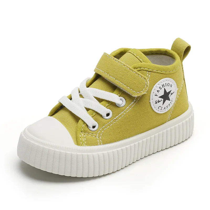 Kids High-Top Canvas Sneakers – Stylish & Comfortable Baby Shoes - Image 8