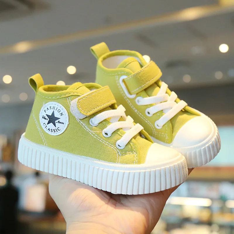 Kids High-Top Canvas Sneakers – Stylish & Comfortable Baby Shoes - Image 6