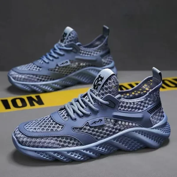 Water-Resistant Mesh Sneakers Breathable Lightweight Running Shoes - Image 4