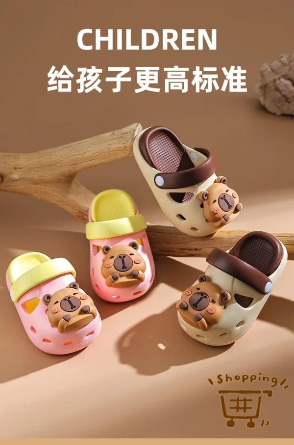 Cute Baby Sandals With 3D Teddy Bear Design - Image 4