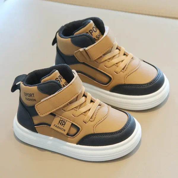 Trendy Kids High-Top Sneakers | Durable & Comfortable Fashion Shoes - Image 3