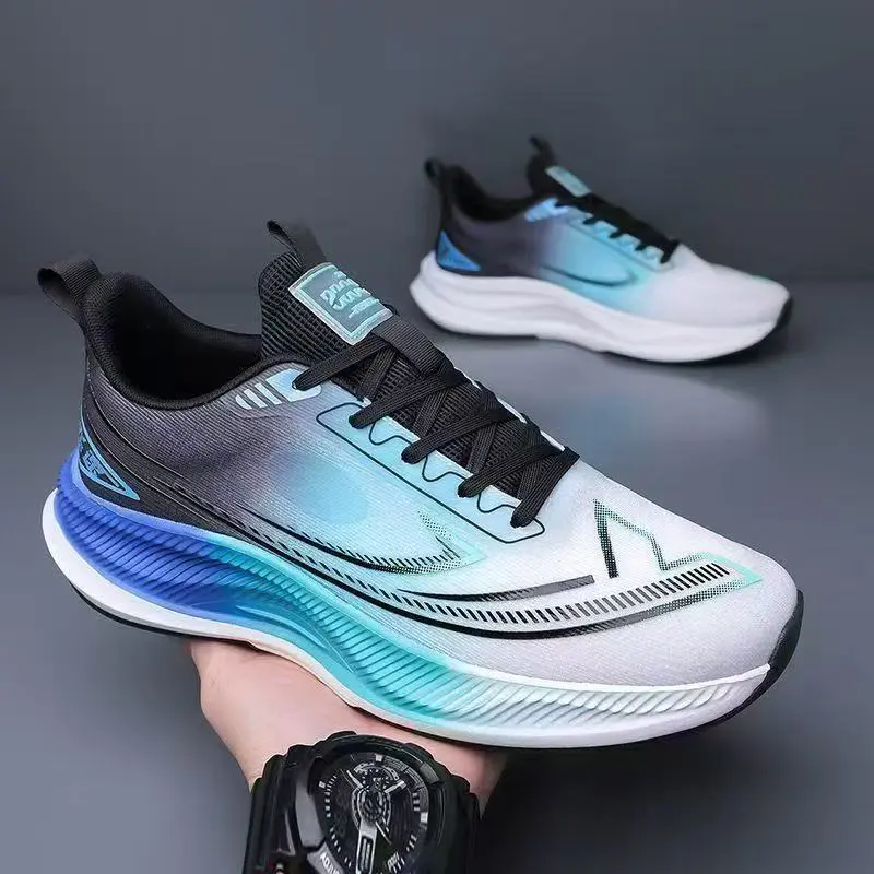 Sneaker Trendy Casual Men's Shoes gray blue