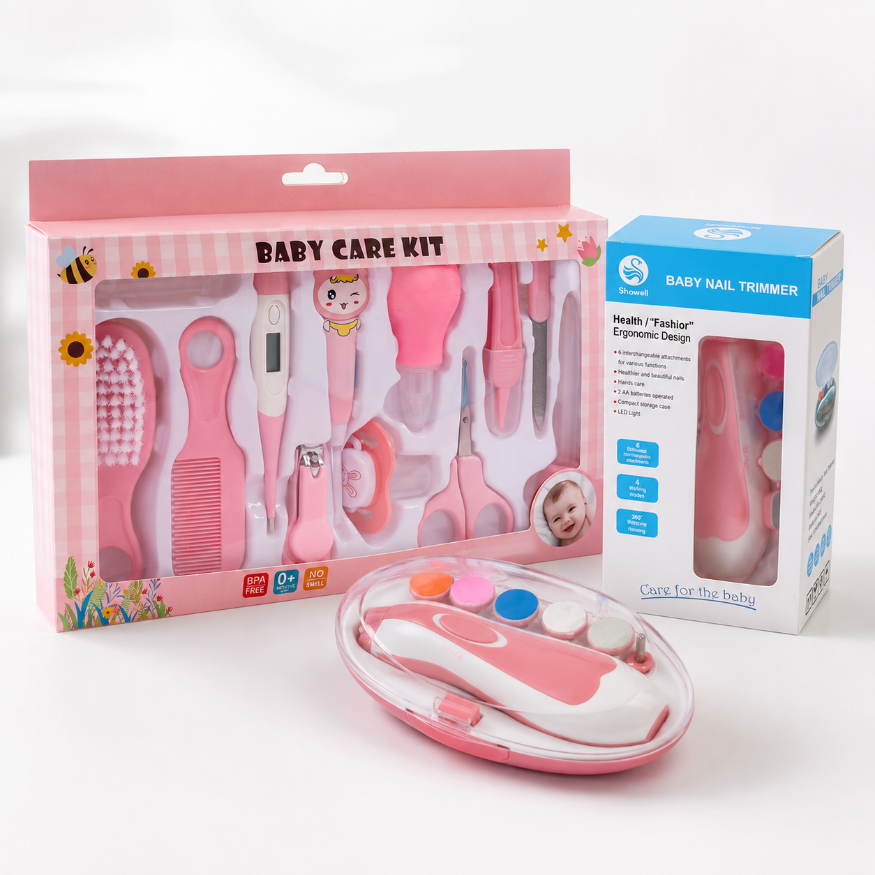 Baby Nail Trimmer and Baby Care Kit Combo for newborn and infant grooming care / নবজাতক ও শিশুর জন্য Baby Nail Trimmer এবং Baby Care Kit Combo
