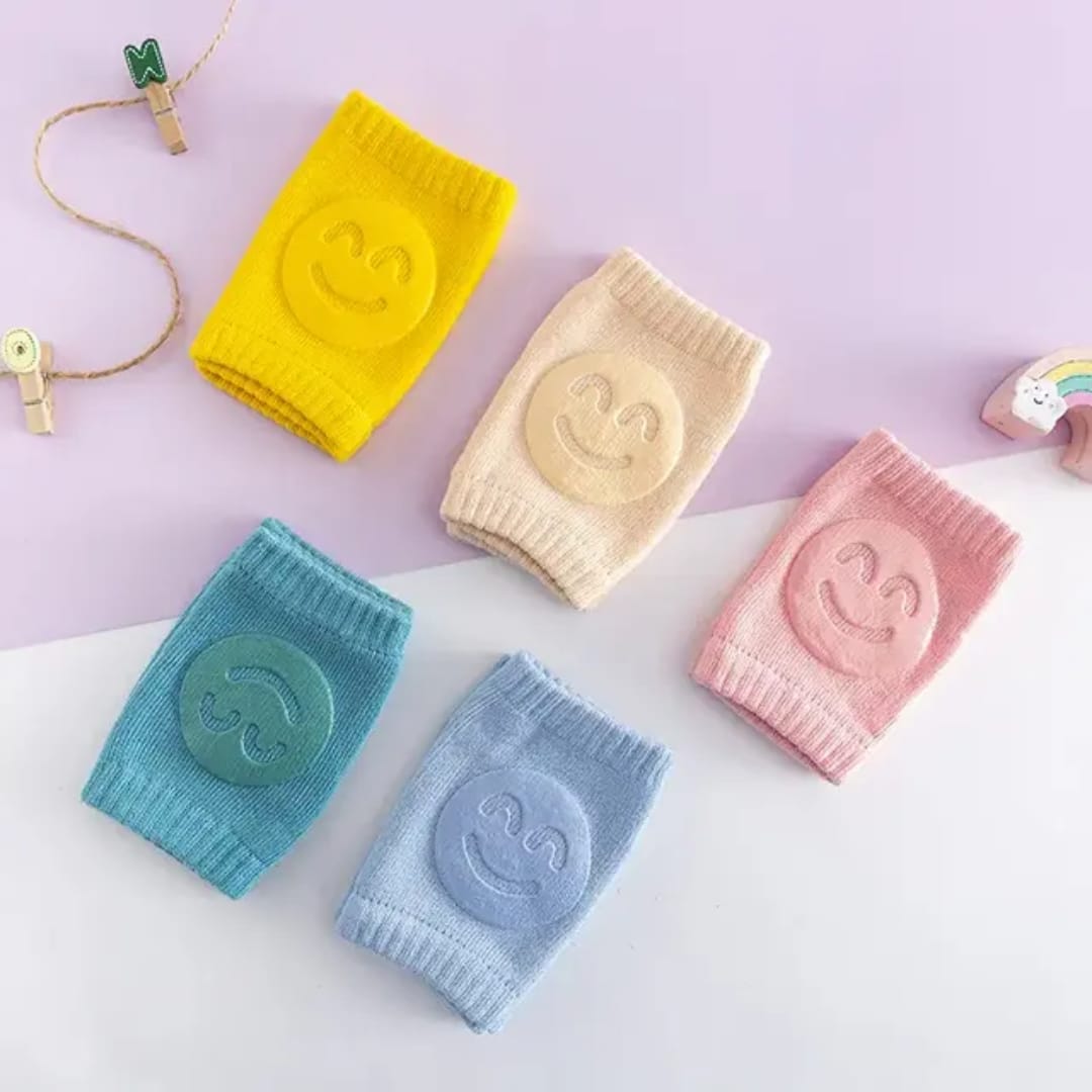 Baby Knee Pads for Crawling | Anti-Slip Soft Cotton Knee Protector for Babies (1 Pair) - Image 2