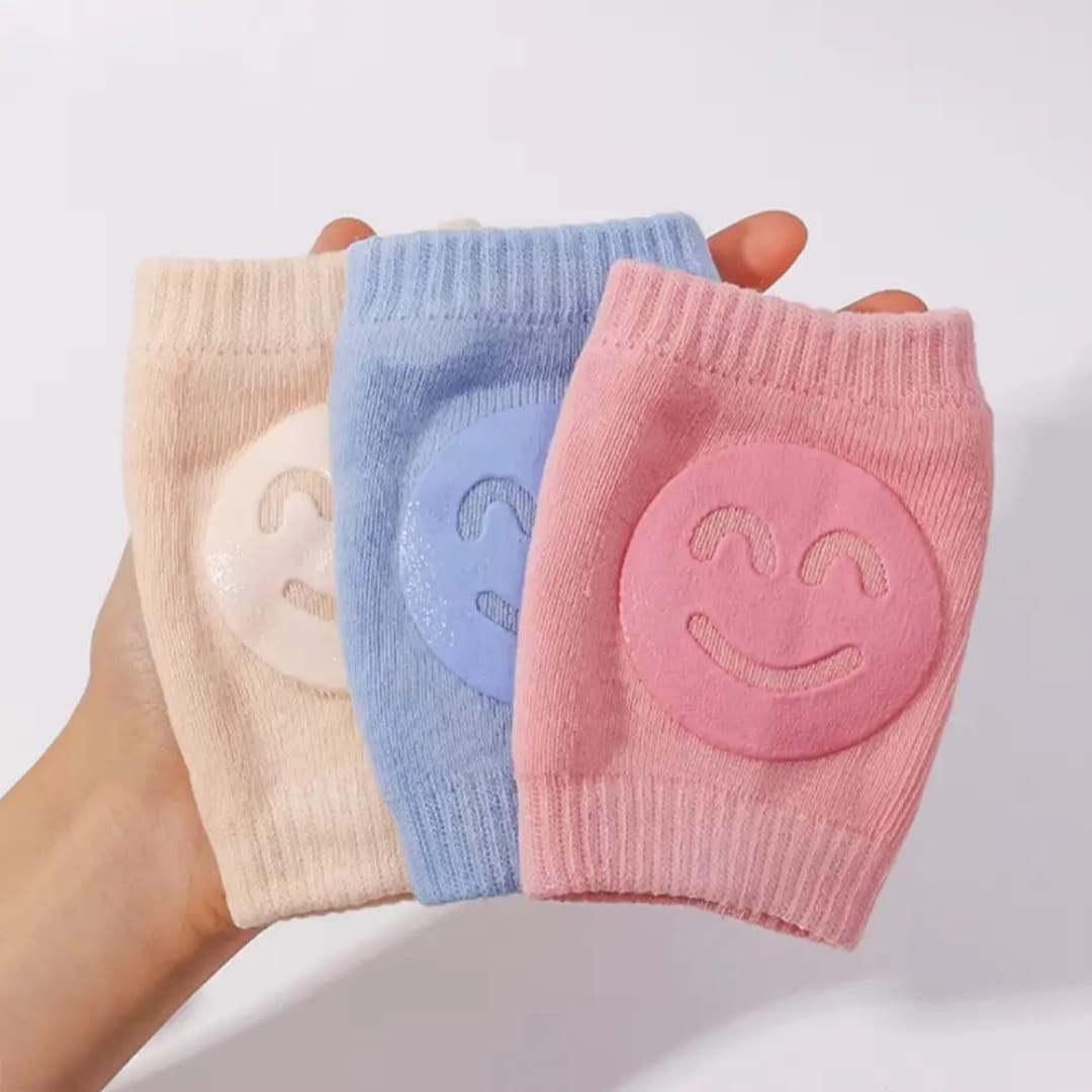 Baby Knee Pads for Crawling | Anti-Slip Soft Cotton Knee Protector for Babies (1 Pair) - Image 3