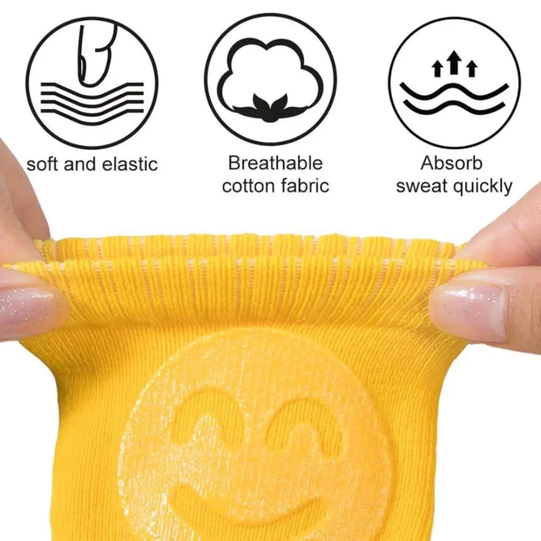 Baby Knee Pads for Crawling | Anti-Slip Soft Cotton Knee Protector for Babies (1 Pair) - Image 4
