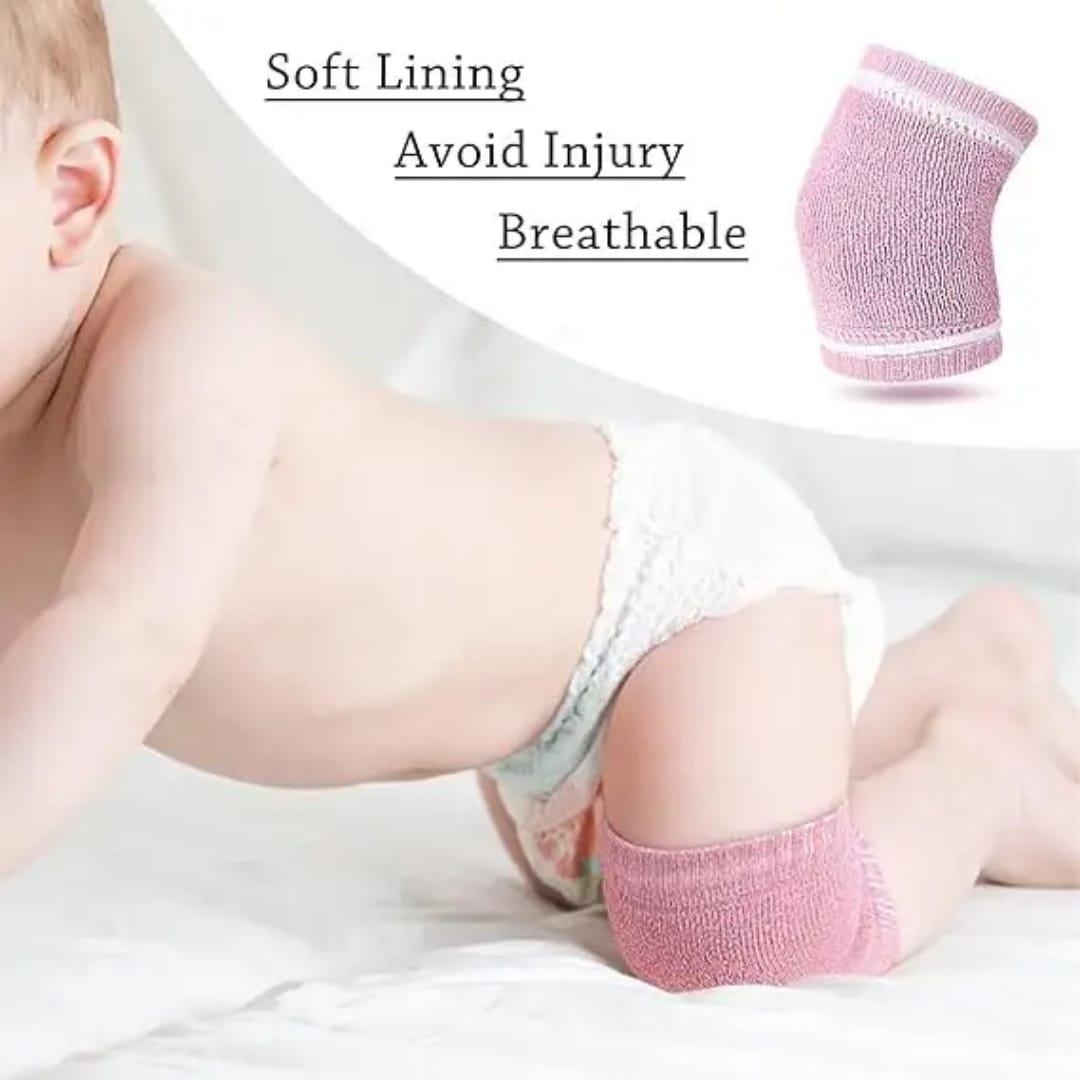 Baby Knee Pads for Crawling | Anti-Slip Soft Cotton Knee Protector for Babies (1 Pair) - Image 5