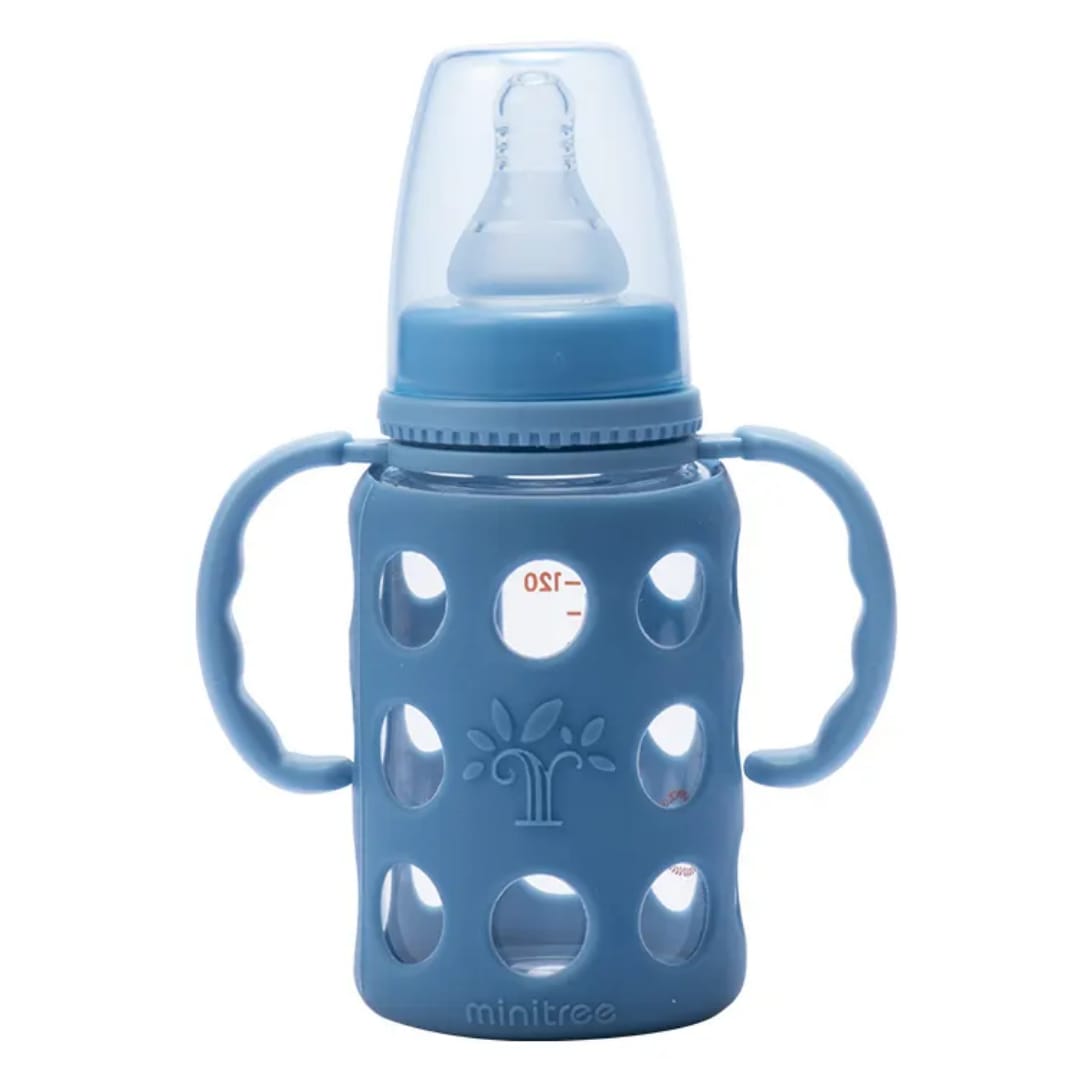 Baby Feeding Bottle with Handles | BPA-Free Anti-Colic Baby Milk Bottle (120ml) - Image 3