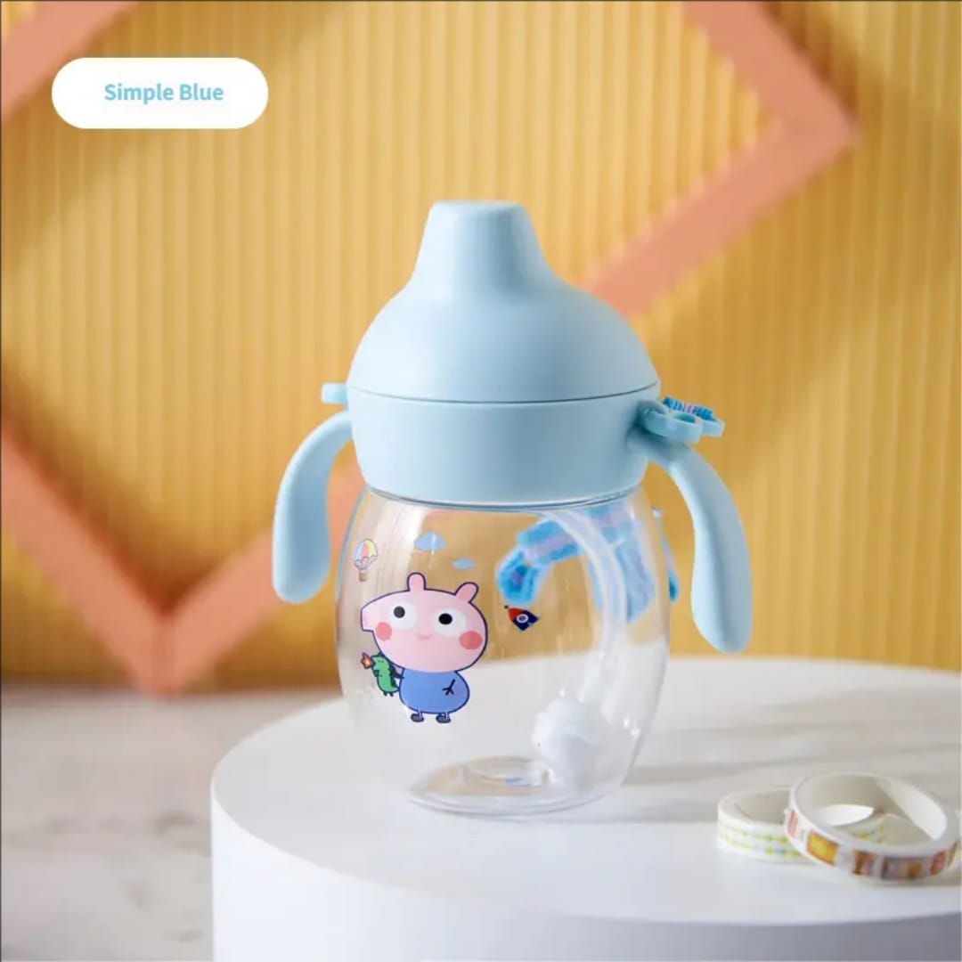 Original Mumpot Baby Duck Beak Sippy Cup 280ml | BPA-Free Leakproof Training Cup with Soft Silicone Straw & Dual Handles - Image 6