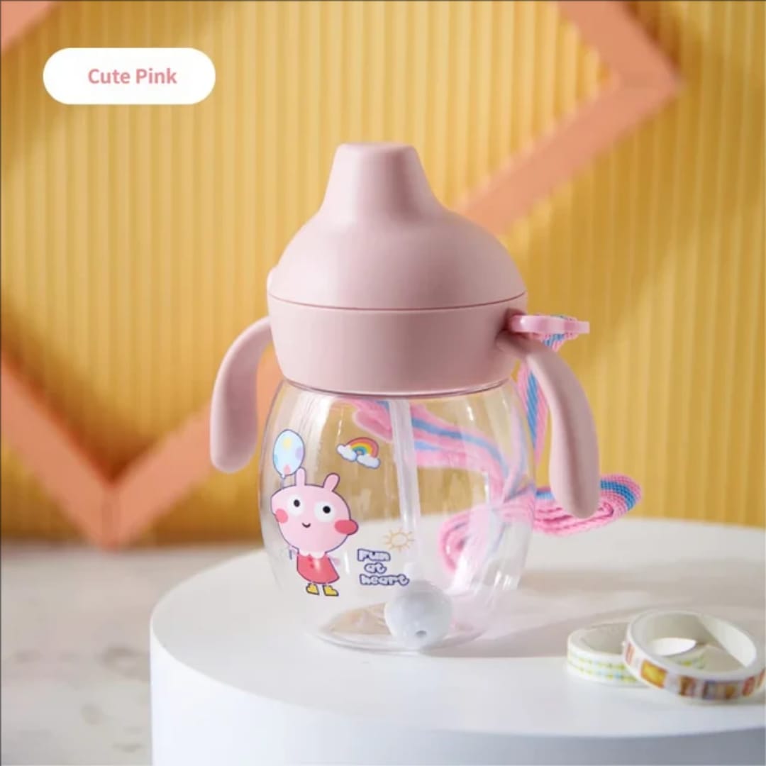 Original Mumpot Baby Duck Beak Sippy Cup 280ml | BPA-Free Leakproof Training Cup with Soft Silicone Straw & Dual Handles - Image 7
