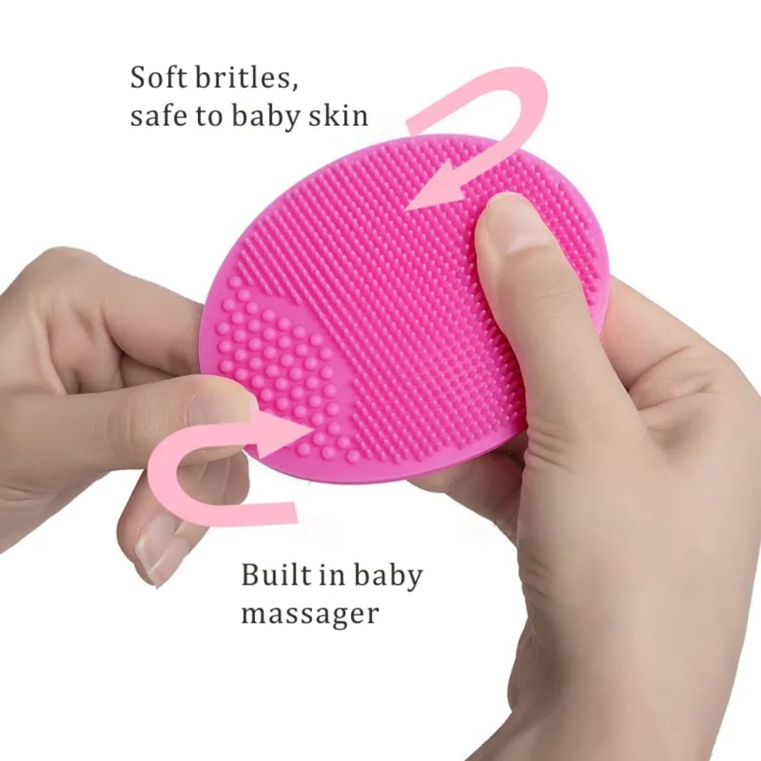 Baby Silicone Hair Brush | Soft Scalp Massage Brush for Newborn & Kids (2pcs Set) - Image 3
