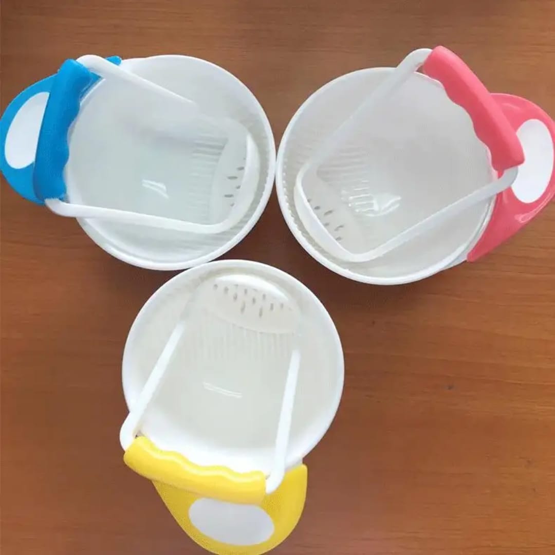 Baby Food Masher Bowl Set | Manual Baby Food Grinder & Fruit Vegetable Masher - Image 2