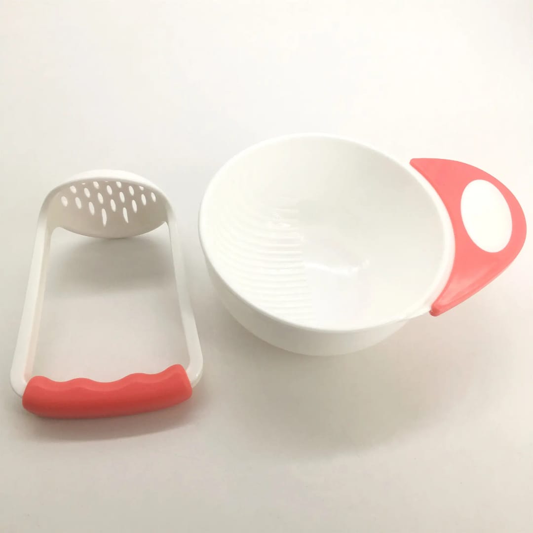 Baby Food Masher Bowl Set | Manual Baby Food Grinder & Fruit Vegetable Masher - Image 3