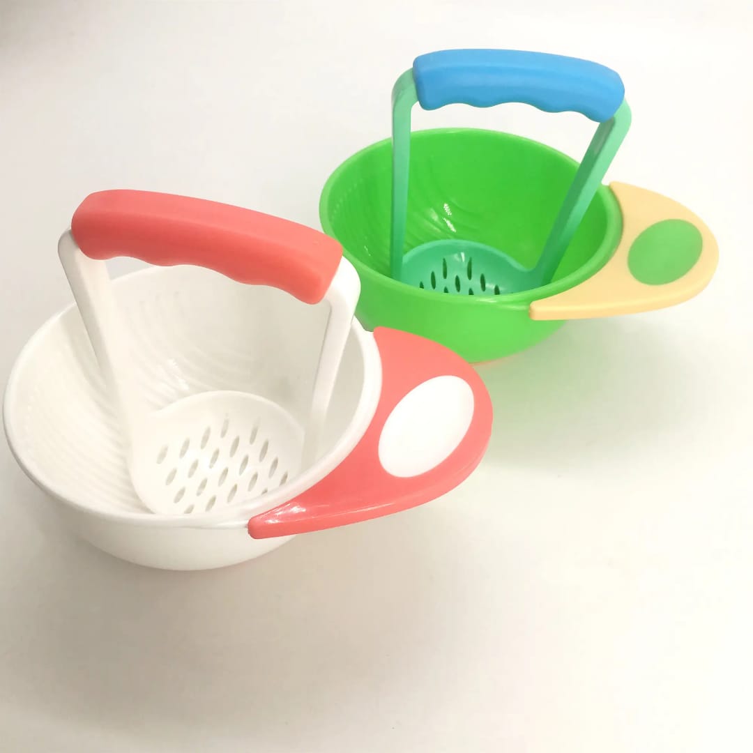 Baby Food Masher Bowl Set | Manual Baby Food Grinder & Fruit Vegetable Masher - Image 4