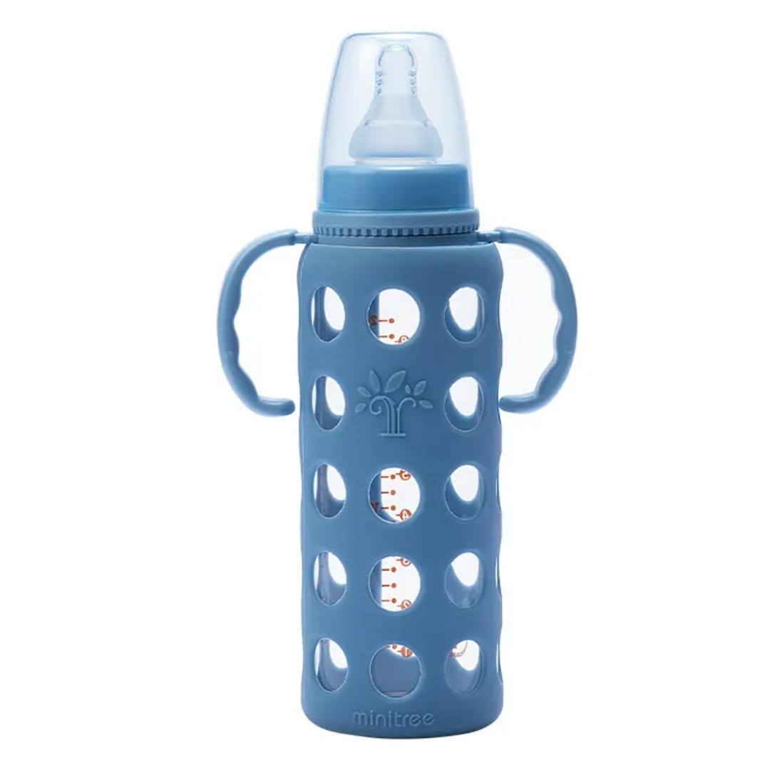 Baby Feeding Bottle with Handles | BPA-Free Anti-Colic Baby Milk Bottle (240ml) - Image 4