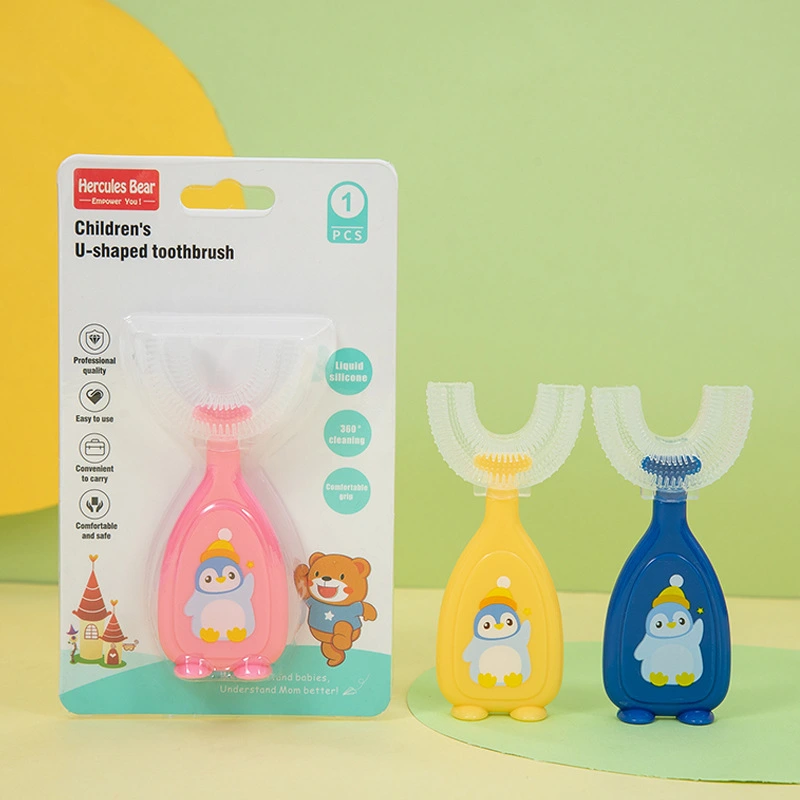 Hercules Bear Kids U-Shaped Toothbrush | 360° Silicone Baby Toothbrush for Toddlers - Image 9