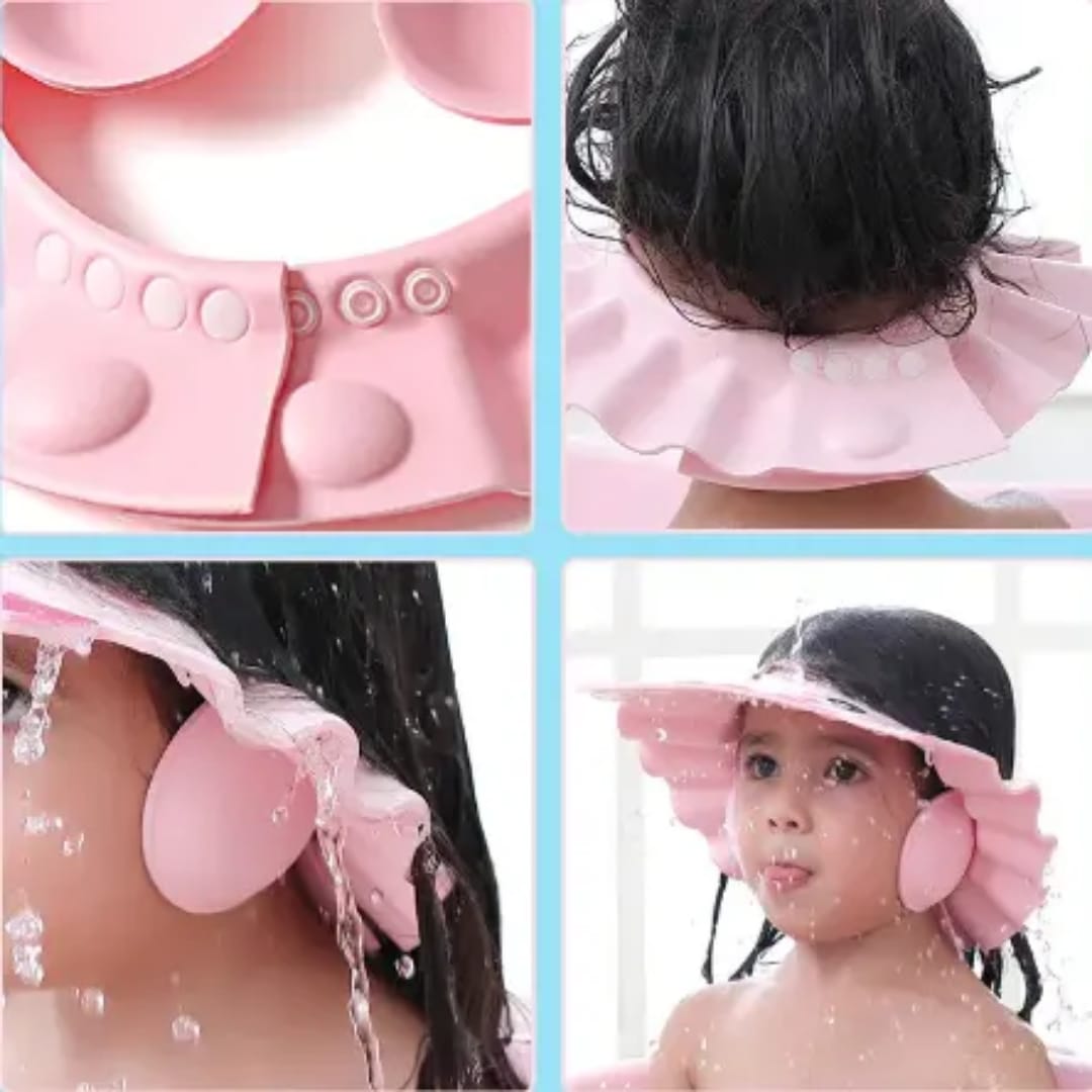 Adjustable Baby Shower Cap | Waterproof Shampoo Bath Cap for Kids & Toddlers - Image 2