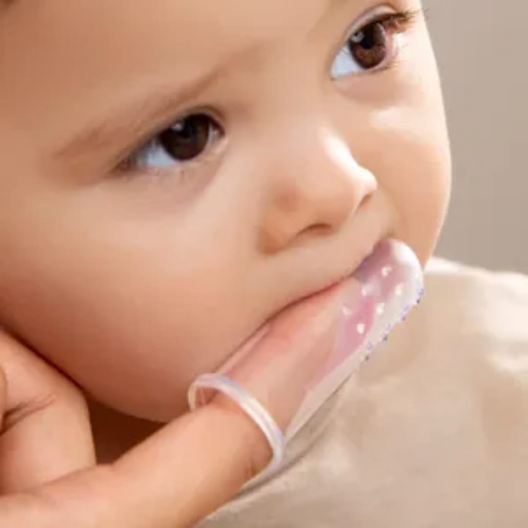 Baby Finger Toothbrush Set | Soft Silicone Infant Toothbrush with Storage Case & Tongue Cleaner - Image 4