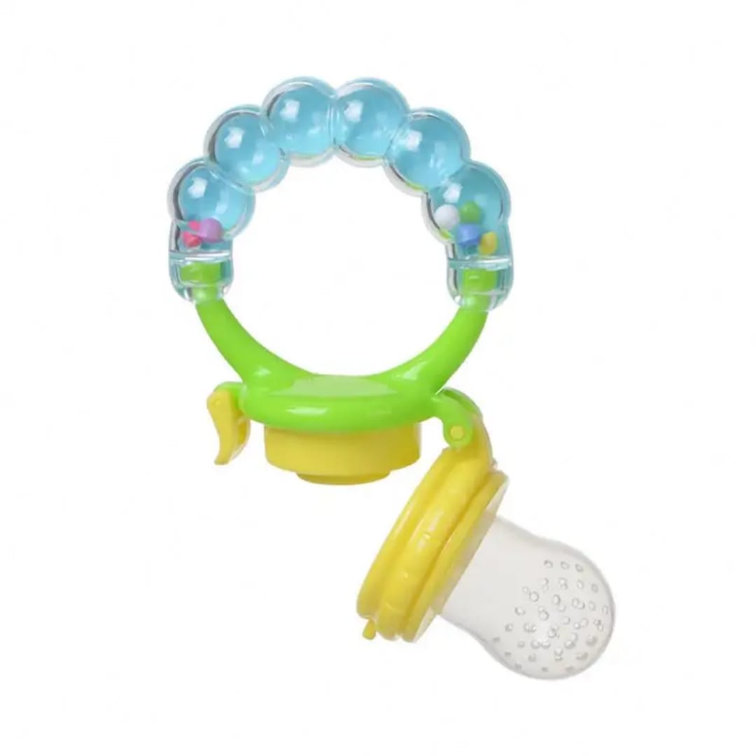 Baby Fresh Fruit Feeder Pacifier with Rattle Teether | BPA-Free Silicone Infant Feeding & Teething Soother - Image 8
