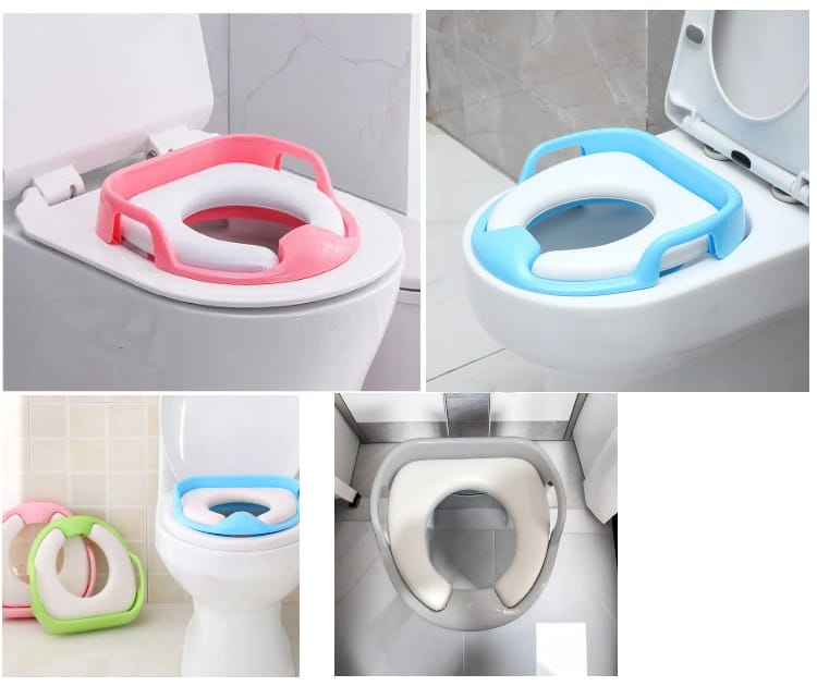 Soft Baby Potty Training Seat with Handles (1pc) | Comfortable & Non-Slip Toilet Trainer for Kids - Image 5